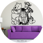 Preview: Wandtattoo 37168 Winnie Puu mit Freunden